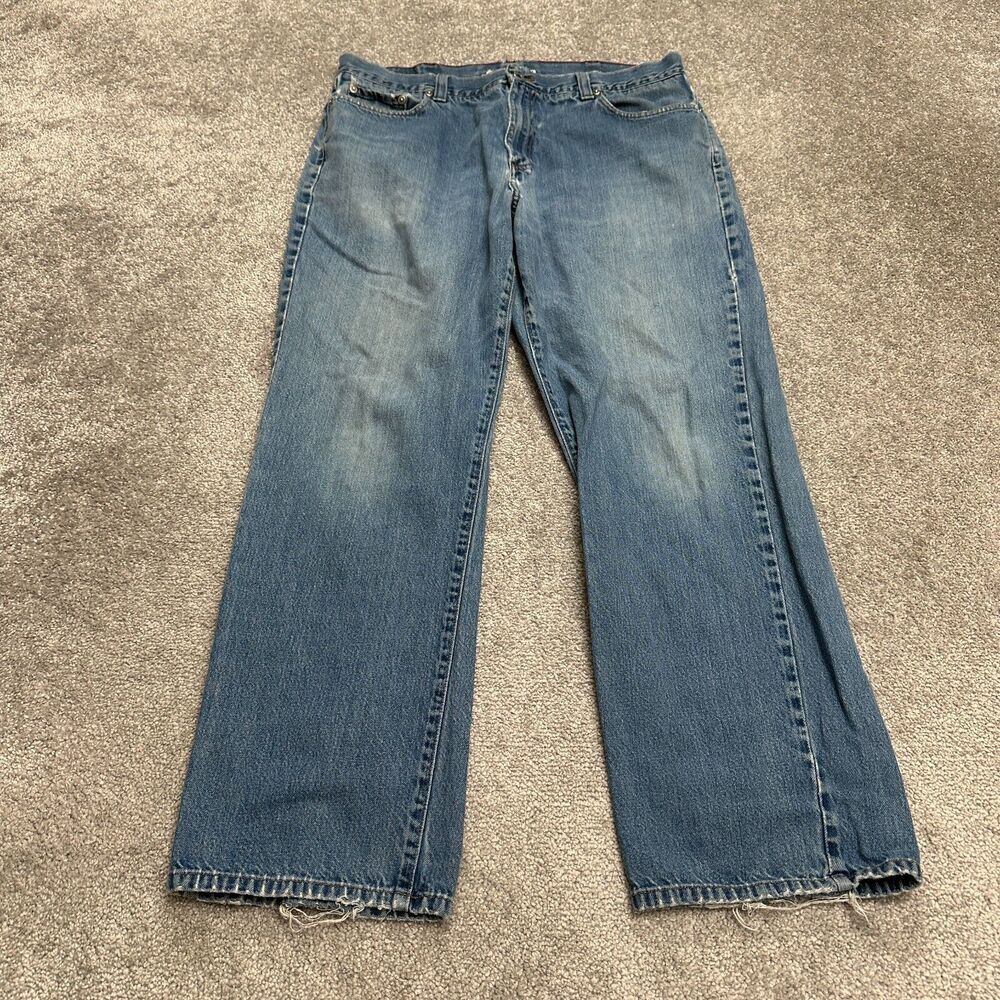 L.L. Bean Vintage Natural Fit Denim Jeans Mens 36x32 Blue 100% Cotton Casual